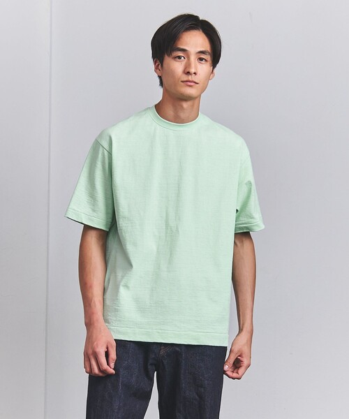 UNITED ARROWS（ユナイテッドアローズ）の「天竺  Tシャツ 「SLOW &　」（Tシャツ/カットソー・メンズ・ホワイト/ライム/ダークグレー・S/M/L）」の19枚目の写真