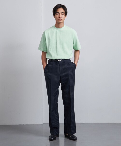 UNITED ARROWS（ユナイテッドアローズ）の「天竺  Tシャツ 「SLOW &　」（Tシャツ/カットソー・メンズ・ホワイト/ライム/ダークグレー・S/M/L）」の21枚目の写真