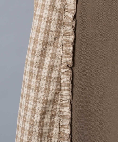 INTER FACTORY（インターファクトリー）の「2wayフリルチェックの切り替えジャンパースカート　made in INTER FACTORY（スカート・レディース・ベージュ/ネイビー・FREE）」の22枚目の写真