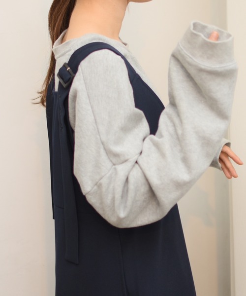 INTER FACTORY（インターファクトリー）の「2wayフリルチェックの切り替えジャンパースカート　made in INTER FACTORY（スカート・レディース・ベージュ/ネイビー・FREE）」の9枚目の写真