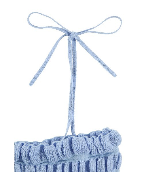 ALEXIA STAM（アリシアスタン）の「Shirring Knit Camisole /シャーリングニットキャミソール（キャミソール・レディース・ホワイト/ブラック/ブルー・FREE）」の12枚目の写真