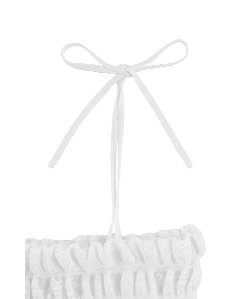 ALEXIA STAM（アリシアスタン）の「Shirring Knit Camisole /シャーリングニットキャミソール（キャミソール・レディース・ホワイト/ブラック/ブルー・FREE）」の22枚目の写真