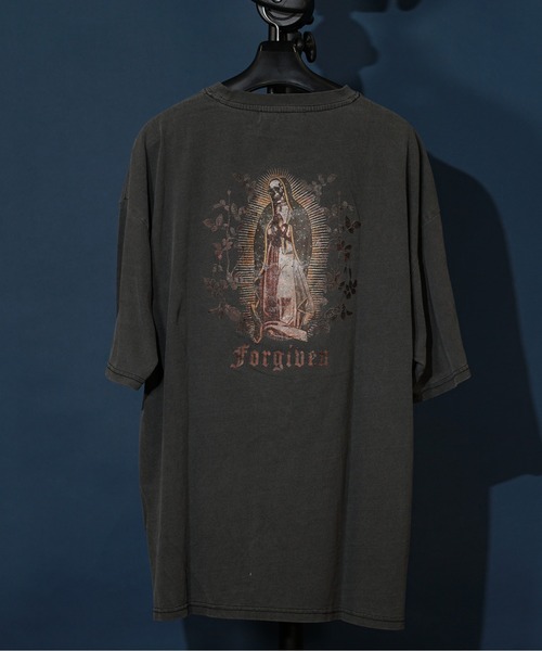 unrelaxing(アンリラクシング)の「ヴィンテージライク 古着風 綿100%ピグメント加工TプリントTシャツ(Tシャツ/カットソー・メンズ・その他18/その他27/その他28/その他12/その他10・MEDIUM/LARGE/X-LARGE)」の2枚目の写真