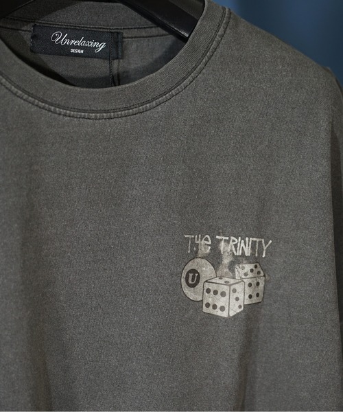 unrelaxing(アンリラクシング)の「ヴィンテージライク 古着風 綿100%ピグメント加工TプリントTシャツ(Tシャツ/カットソー・メンズ・その他18/その他27/その他28/その他12/その他10・MEDIUM/LARGE/X-LARGE)」の7枚目の写真