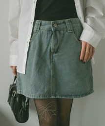 VANNIE U | デニムミニスカート/インパン付き(デニムスカート)
