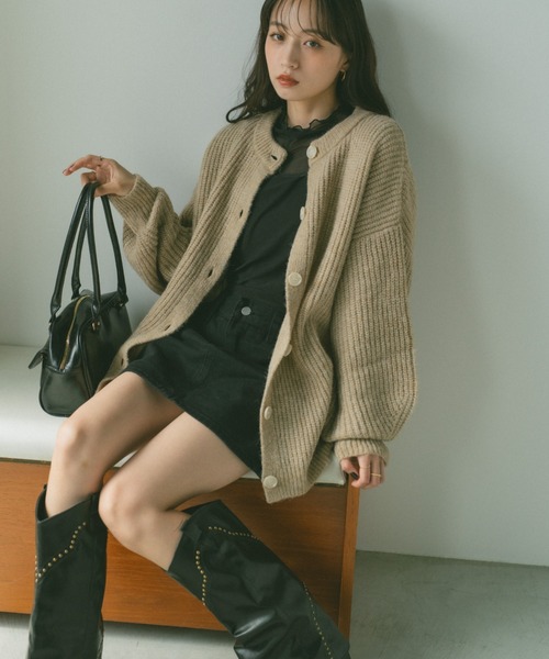 VANNIE U(ヴァニーユー)の「デニムミニスカート/インパン付き(デニムスカート・レディース・ブラック/ブルー・FREE)」の17枚目の写真