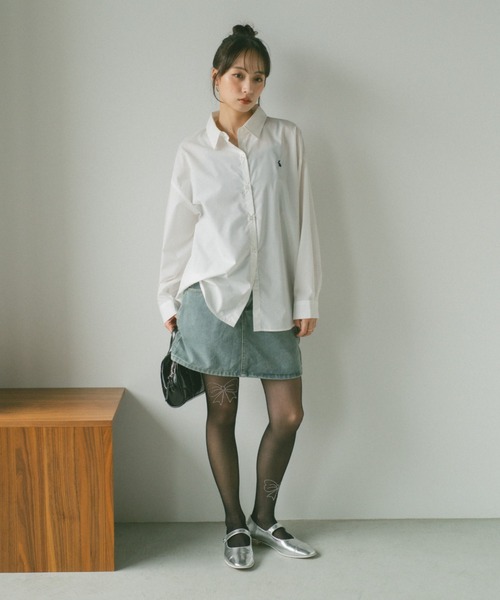 VANNIE U(ヴァニーユー)の「デニムミニスカート/インパン付き(デニムスカート・レディース・ブラック/ブルー・FREE)」の20枚目の写真