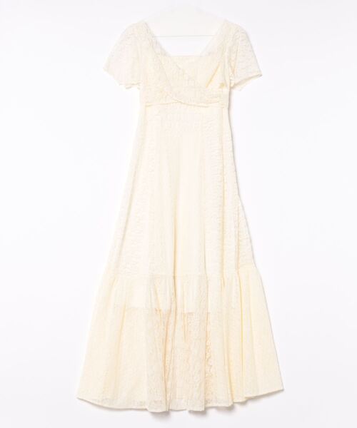 LILY BROWN（リリーブラウン）の「パッチワークレースワンピース（ワンピース・レディース・オレンジ/ブラック/アイボリー・1/0）」の5枚目の写真