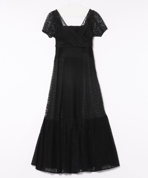 LILY BROWN（リリーブラウン）の「パッチワークレースワンピース（ワンピース・レディース・オレンジ/ブラック/アイボリー・1/0）」の8枚目の写真