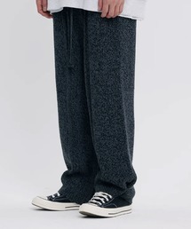 ROMANTIC CROWN（ロマンティッククラウン）の「A'GEM/9 × .kom 『ROMANTIC CROWN/ロマンティック クラウン』 WIDE KNITPANTS/ワイドニットパンツ（デニムパンツ）」