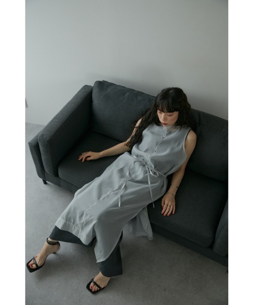 DRWCYS（ドロシーズ）の「レイヤードシアーリブワンピース（ワンピース・レディース・グレー/ホワイト・FREE）」の16枚目の写真