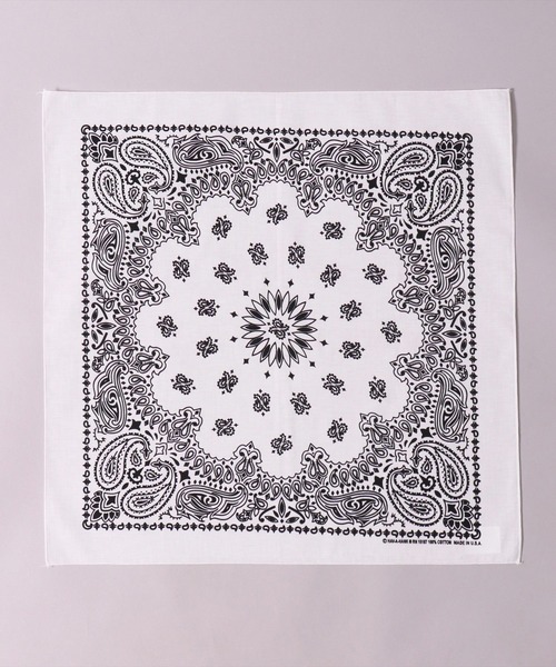 HAV-A-HANK（ハバハンク ）の「(GA)【HAV-A-HANK】ペイズリー柄 バンダナ（バンダナ/スカーフ・メンズ・ネイビー/ベージュ/オリーブ/ブラック/グレー/オフホワイト/レッド/パープル・ONE SIZE）」の17枚目の写真