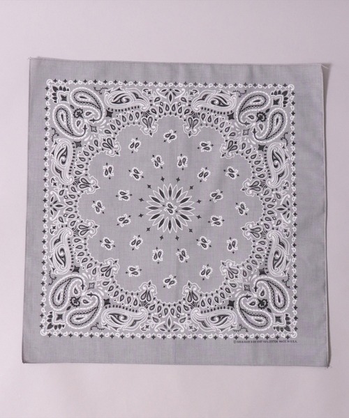 HAV-A-HANK（ハバハンク ）の「(GA)【HAV-A-HANK】ペイズリー柄 バンダナ（バンダナ/スカーフ・メンズ・ネイビー/ベージュ/オリーブ/ブラック/グレー/オフホワイト/レッド/パープル・ONE SIZE）」の19枚目の写真