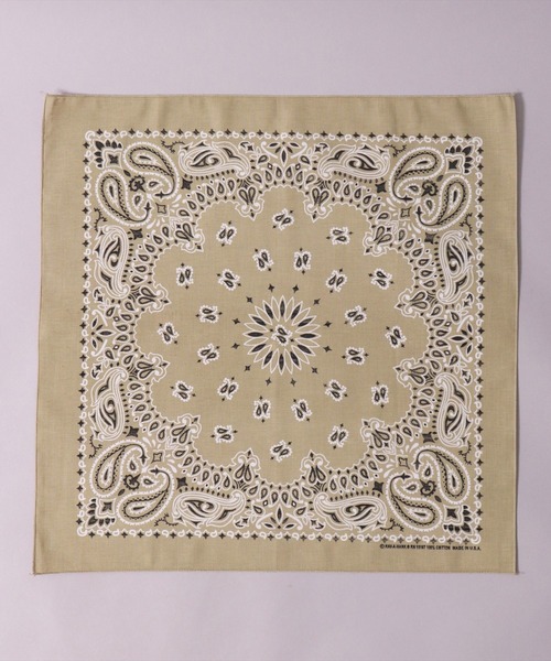 HAV-A-HANK（ハバハンク ）の「(GA)【HAV-A-HANK】ペイズリー柄 バンダナ（バンダナ/スカーフ・メンズ・ネイビー/ベージュ/オリーブ/ブラック/グレー/オフホワイト/レッド/パープル・ONE SIZE）」の20枚目の写真