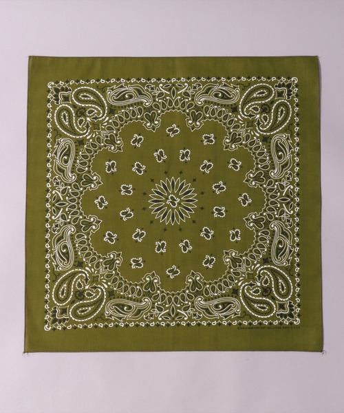 HAV-A-HANK（ハバハンク ）の「(GA)【HAV-A-HANK】ペイズリー柄 バンダナ（バンダナ/スカーフ・メンズ・ネイビー/ベージュ/オリーブ/ブラック/グレー/オフホワイト/レッド/パープル・ONE SIZE）」の21枚目の写真