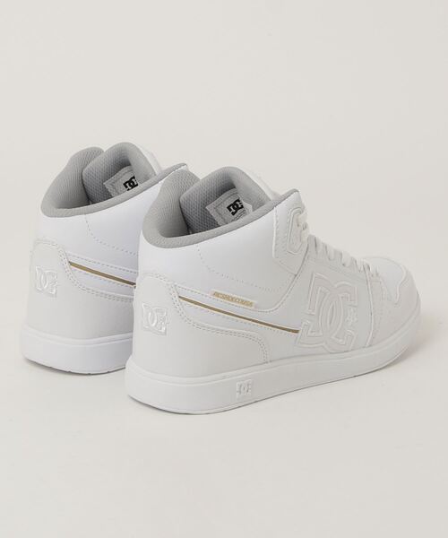 DC SHOES（ディーシーシューズ）の「ディーシー DC SHOES UNIVERSITY MID SE SN（スニーカー・レディース・ホワイト×ゴールド・23.5cm/24.5cm/24.0cm/25.0cm/23.0cm）」の2枚目の写真