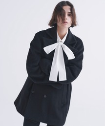 CULLNI | 24-AW-047C / Moheir Mix Shaggy Tailored Half Coat(ピーコート)