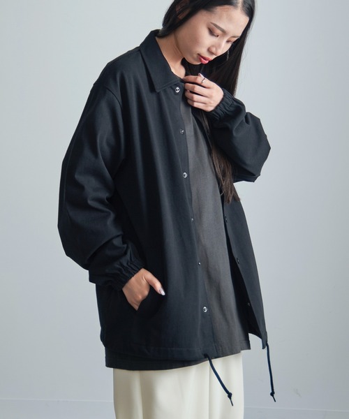 【セール】【SETUP7_U】cotton jersey coach jacket / コットン ジャージー コーチジャケット 一重（その他アウター）｜SETUP7（セットアップセブン）