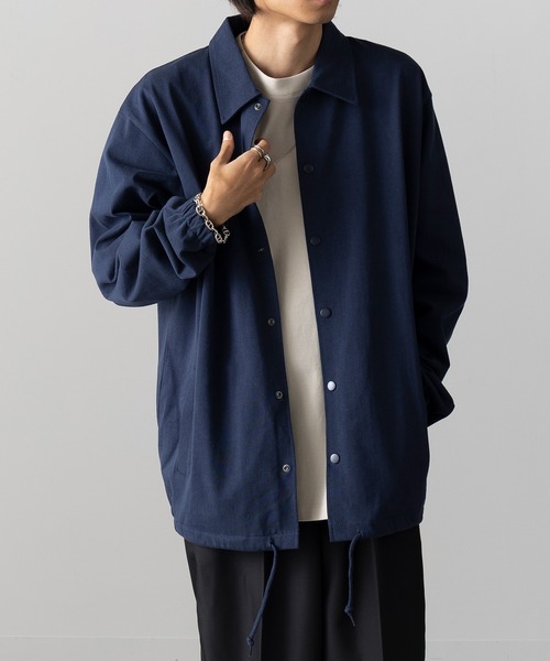 【セール】【SETUP7_U】cotton jersey coach jacket / コットン ジャージー コーチジャケット 一重（その他アウター）｜SETUP7（セットアップセブン）