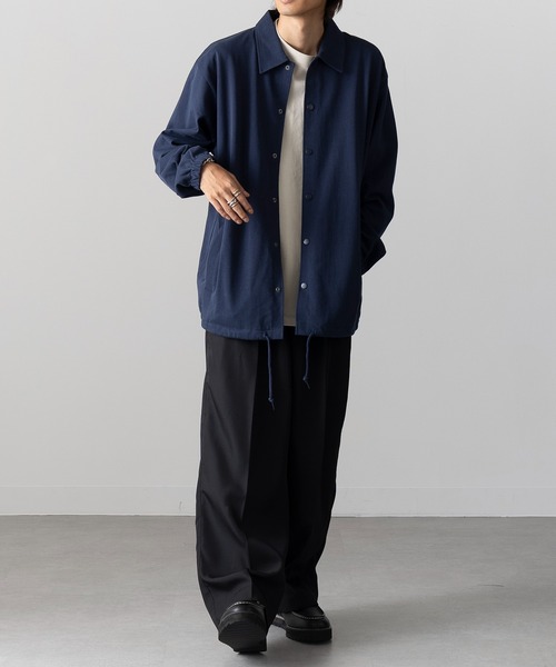 【セール】【SETUP7_U】cotton jersey coach jacket / コットン ジャージー コーチジャケット 一重（その他アウター）｜SETUP7（セットアップセブン）