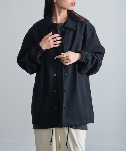 【セール】【SETUP7_U】cotton jersey coach jacket / コットン ジャージー コーチジャケット 一重（その他アウター）｜SETUP7（セットアップセブン）