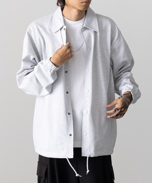 【セール】【SETUP7_U】cotton jersey coach jacket / コットン ジャージー コーチジャケット 一重（その他アウター）｜SETUP7（セットアップセブン）