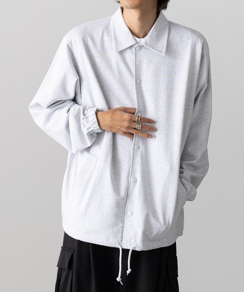 【セール】【SETUP7_U】cotton jersey coach jacket / コットン ジャージー コーチジャケット 一重（その他アウター）｜SETUP7（セットアップセブン）