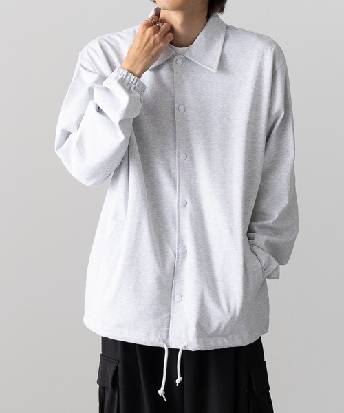 【セール】【SETUP7_U】cotton jersey coach jacket / コットン ジャージー コーチジャケット 一重（その他アウター）｜SETUP7（セットアップセブン）