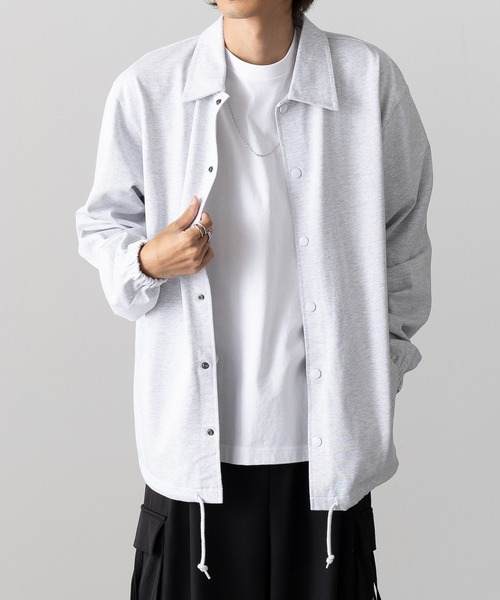 【セール】【SETUP7_U】cotton jersey coach jacket / コットン ジャージー コーチジャケット 一重（その他アウター）｜SETUP7（セットアップセブン）