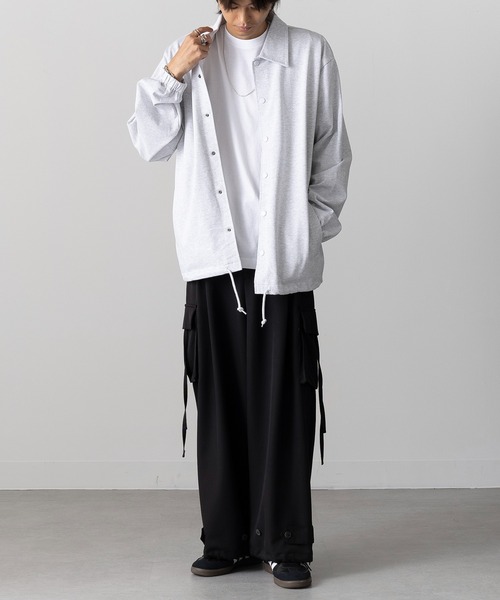 【セール】【SETUP7_U】cotton jersey coach jacket / コットン ジャージー コーチジャケット 一重（その他アウター）｜SETUP7（セットアップセブン）