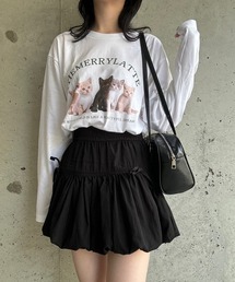 『低身長用サイズあり』フォト風デザインロンT