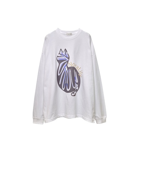 【Nora Lily】NL Cat Gradation L/S Tee (UNISEX)（Tシャツ/カットソー）｜Nora Lily（ノラリリー）