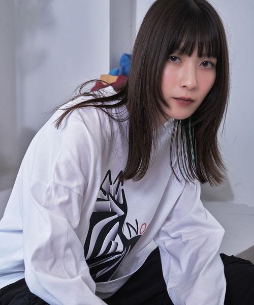 【Nora Lily】NL Cat Gradation L/S Tee (UNISEX)（Tシャツ/カットソー）｜Nora Lily（ノラリリー）