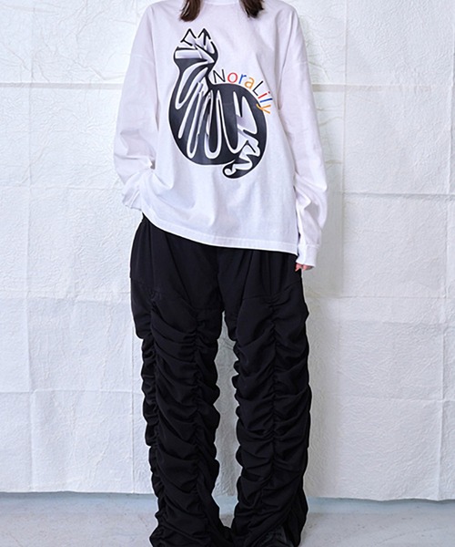 【Nora Lily】NL Cat Gradation L/S Tee (UNISEX)（Tシャツ/カットソー）｜Nora Lily（ノラリリー）