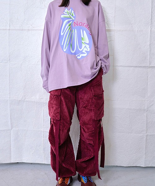 【Nora Lily】NL Cat Gradation L/S Tee (UNISEX)（Tシャツ/カットソー）｜Nora Lily（ノラリリー）