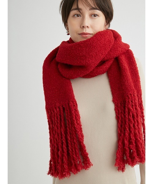 フラッフィーニットマフラー