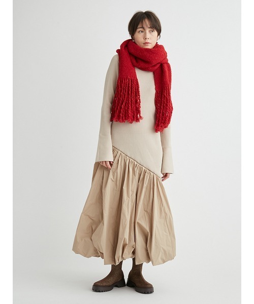 フラッフィーニットマフラー