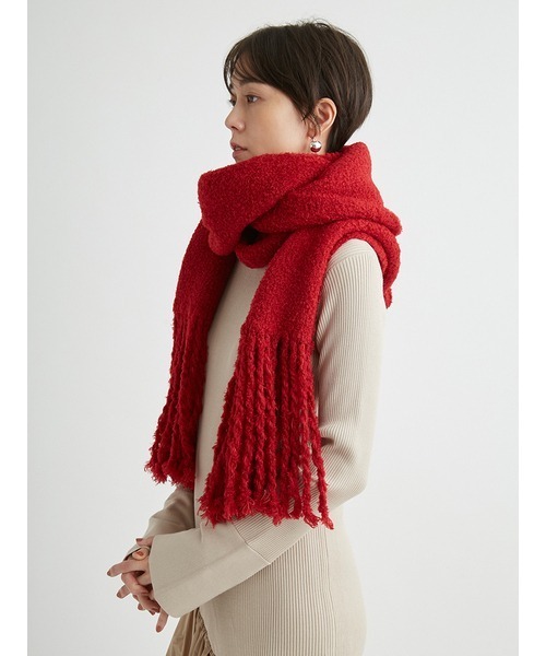 フラッフィーニットマフラー