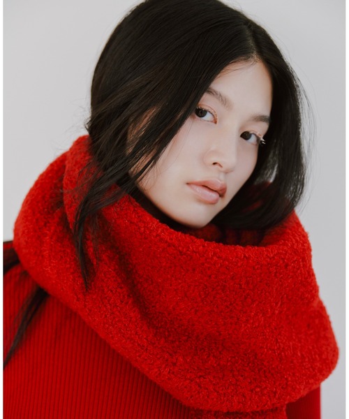 フラッフィーニットマフラー