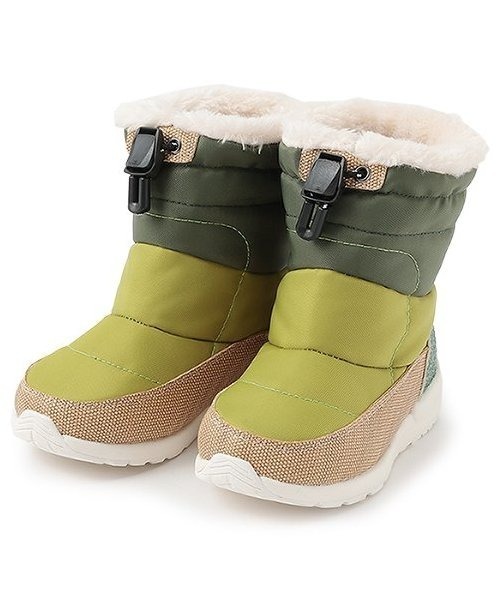 kladskap(クレードスコープ)の「モコモコスニーカーブーツ(ブーツ・キッズ・カーキ/マルチ・16cm/17cm/15cm/18cm)」の1枚目の写真