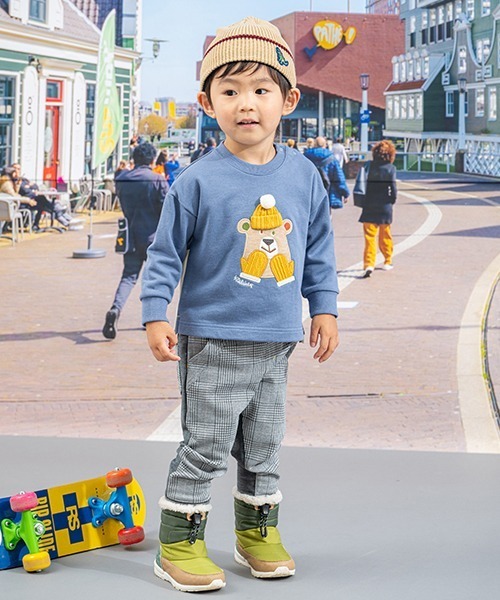 kladskap(クレードスコープ)の「モコモコスニーカーブーツ(ブーツ・キッズ・カーキ/マルチ・16cm/17cm/15cm/18cm)」の15枚目の写真