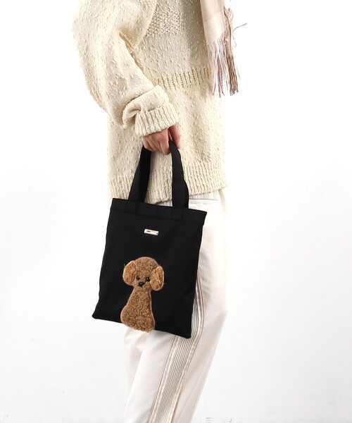 犬モチーフ刺繍トートバッグ（トートバッグ）｜COOCO（クーコ