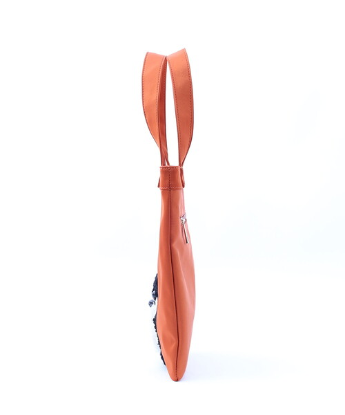 COOCO(クーコ)の「犬モチーフ刺繍トートバッグ(トートバッグ・レディース・パープル/ブラック/オレンジ/グリーン/ダークグレー・FREE)」の16枚目の写真