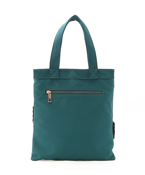 COOCO(クーコ)の「犬モチーフ刺繍トートバッグ(トートバッグ・レディース・パープル/ブラック/オレンジ/グリーン/ダークグレー・FREE)」の21枚目の写真