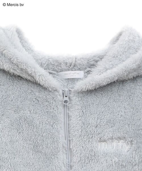 Miffy（ ミッフィー）の「Miffy/ふわふわワンマイルZIPパーカー（パーカー・レディース・チャコールグレー・FREE）」の6枚目の写真