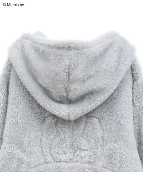 Miffy（ ミッフィー）の「Miffy/ふわふわワンマイルZIPパーカー（パーカー・レディース・チャコールグレー・FREE）」の7枚目の写真