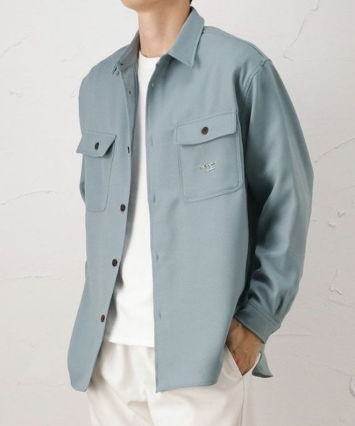 VISION STREET WEAR(ヴィジョンストリートウェア)の「VISION STREET WEAR シューズ刺繍 シャツジャケット ユニセックス(その他アウター・メンズ・アイボリー/サックスブルー/ブラック・M/L/XL)」の14枚目の写真