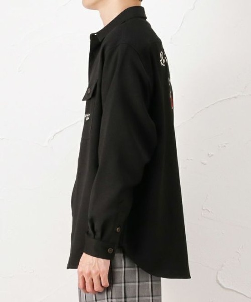VISION STREET WEAR(ヴィジョンストリートウェア)の「VISION STREET WEAR シューズ刺繍 シャツジャケット ユニセックス(その他アウター・メンズ・アイボリー/サックスブルー/ブラック・M/L/XL)」の22枚目の写真