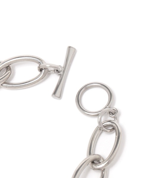 BAYFLOW（ベイフロー）の「ステンレスオーバルチェーンブレスレット（ブレスレット・メンズ・シルバー・FREE）」の3枚目の写真