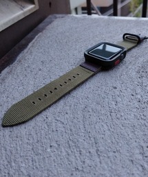 zandy ズィーアンドワイ /Apple Watch ケース バンド セット ナイロン PUレザー Series10/11対応【スクエアソフトフレーム】アップルウォッチカバー& レザーナイロンバンド /// set15